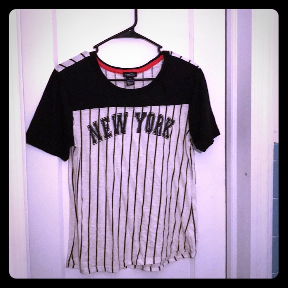 New York striped tee.
